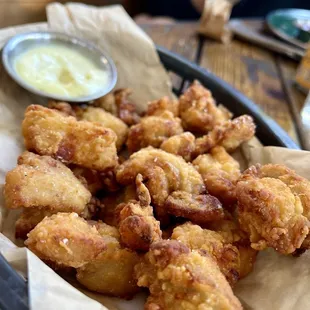 Popcorn Chicken with Yuzu Mayo