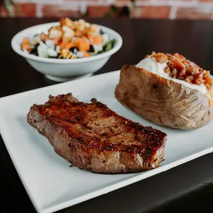 Thursday All Day and Night Steaks!  8 oz sirloin, 12 oz Strip or 14 oz Ribeye!