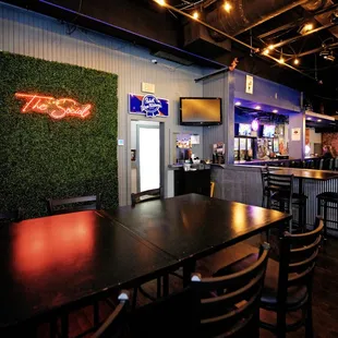 Plenty of Bar and Table Seating