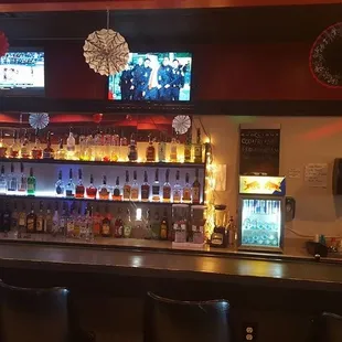 the bar