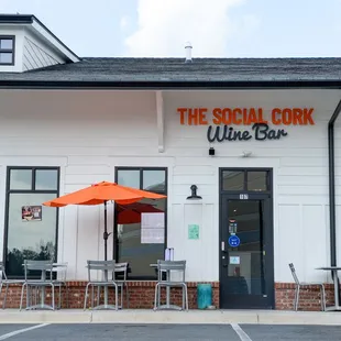 the front of the restaurant