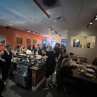 When it's busy - It's busy.  Great way to reserve a table is on the website.  Www.thesocialcorkwinebar.com