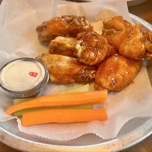 Chicken wings were good