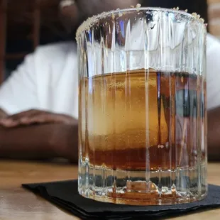 The cherry Old fashioned