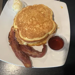 Pancakes and bacon