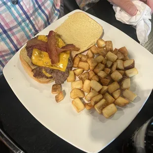 Breakfast burger no egg