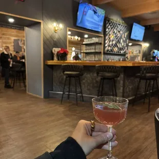 Hat Trick with a good view of the lounge