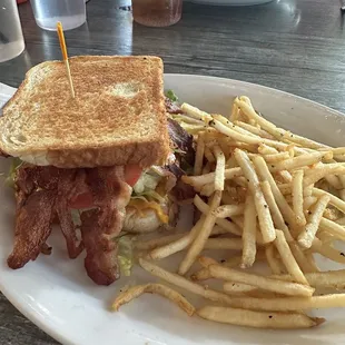 BLT Sandwich with Fries