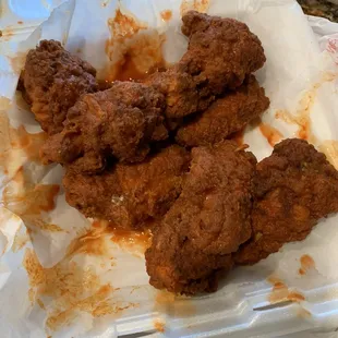 Soggy battered wings