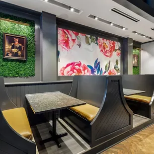 interior, sushi and sashimi