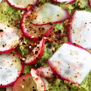 Avocado toast up close