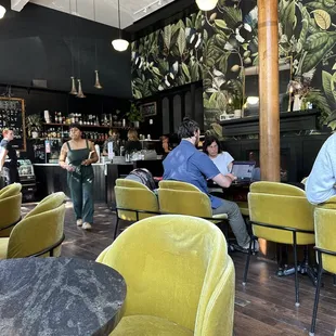 people sitting at the bar