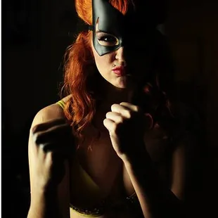 Xena Zeit-Geist as Batman in The Society of Sin&apos;s Arkham ASS-ylum: A Batman Burlesque Play