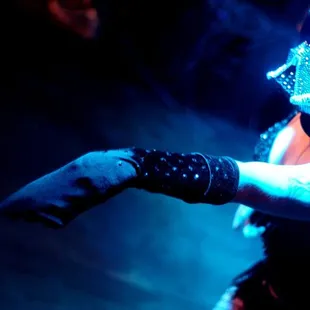 Xena Zeit-Geist as Darth Vader during Talk Nerdy To Me: A Weekly Nerdlesque Revue by The Society of Sin at The Dragon&apos;s Den