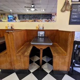 Inside booth seating | IG: asianadventuretime