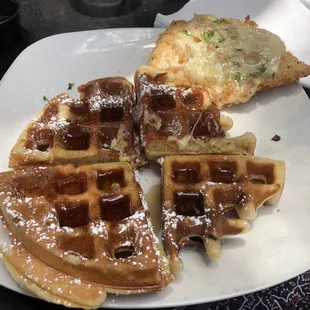 Chicken and waffles