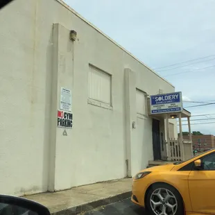 Plenty of parking spaces right beside the store