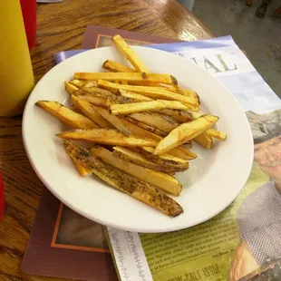 So proud of their fries, we got a big heaping plate extra!