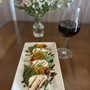 Grilled Peach Caprese