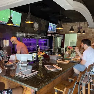 The wine bar, say hello to Brandon.