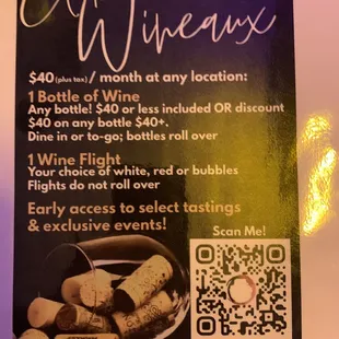You cal also join the wine club. Lots of benefits to joining.