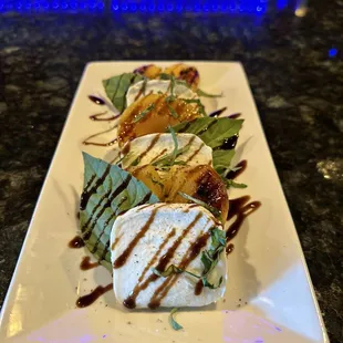 Grilled Peach Caprese