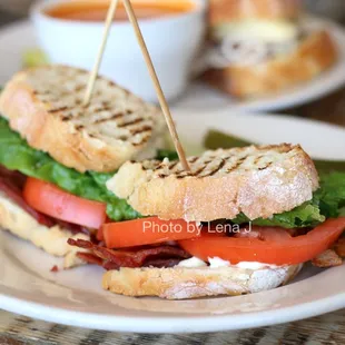 Northside BLT ($11.95) without avocado spread - Bacon, lettuce, tomato, lemon mayo, on italian bread