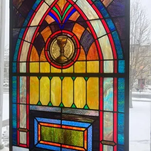 This stunning stained glass!