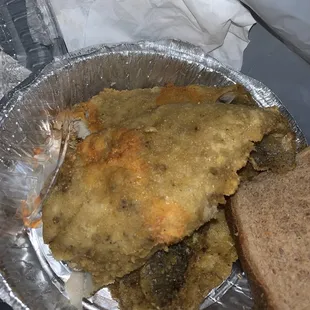 Fried whiting , it don&apos;t even look right