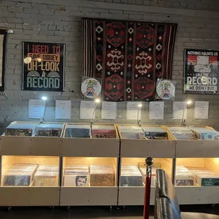 a display of records