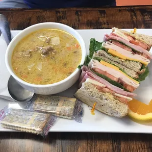 Club Sandwich + Cheeseburger Soup Combo =