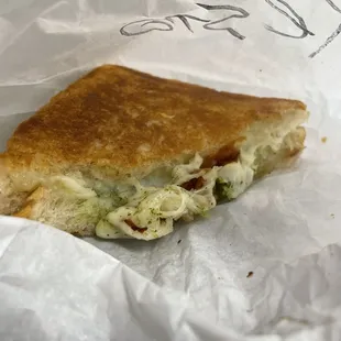 Pesto provolone grilled cheese