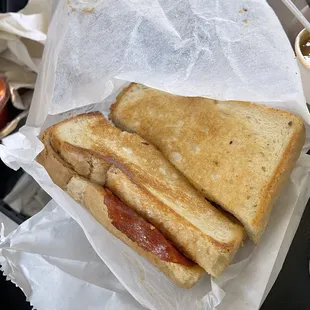 Pepperoni Mozarella grilled cheese