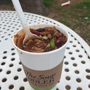 Veggie Chili Frito Pie