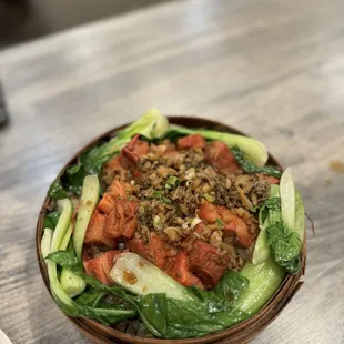 S5. Steamed Rice in Lotus Leaf with Braised Pork and Chinese Preserved Vegetable