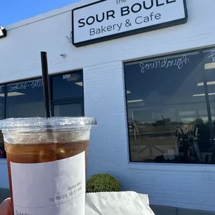 a cup of iced coffee