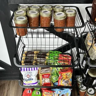 They had freshly made salsa for sale.