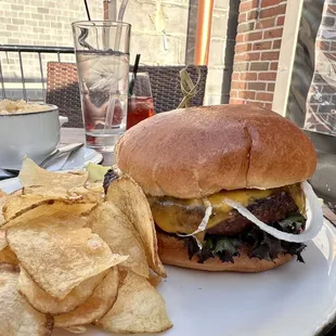 Cheeseburger - Overall pretty solid burger but nothing super special. Chips were just fine.