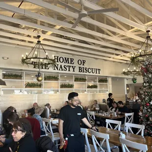 the interior of the restaurant