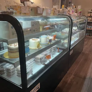 Dessert display case