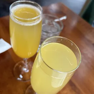 Pineapple and passion fruit mimosa