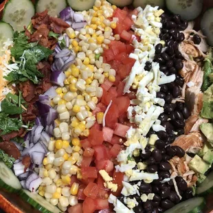 a colorful salad in a bowl