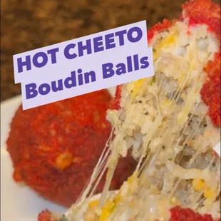 Cheesy, spicy CajunHot Cheetos Boudin Balls....