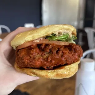 Southern fried chicken sandwich