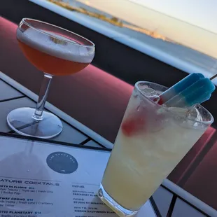 The signature cocktails are fun but a bit too sweet and syrupy for me!