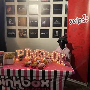 Pink box at The Yelpies!