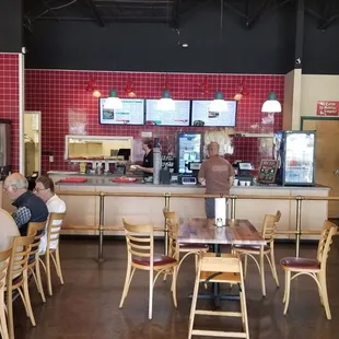 Part of dining area and ordering counter