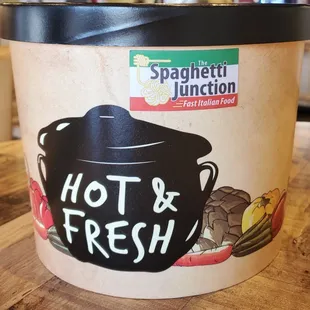 a hot and fresh container