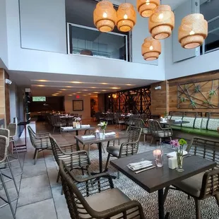 Inside the restaurant