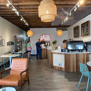 Inside the cafe